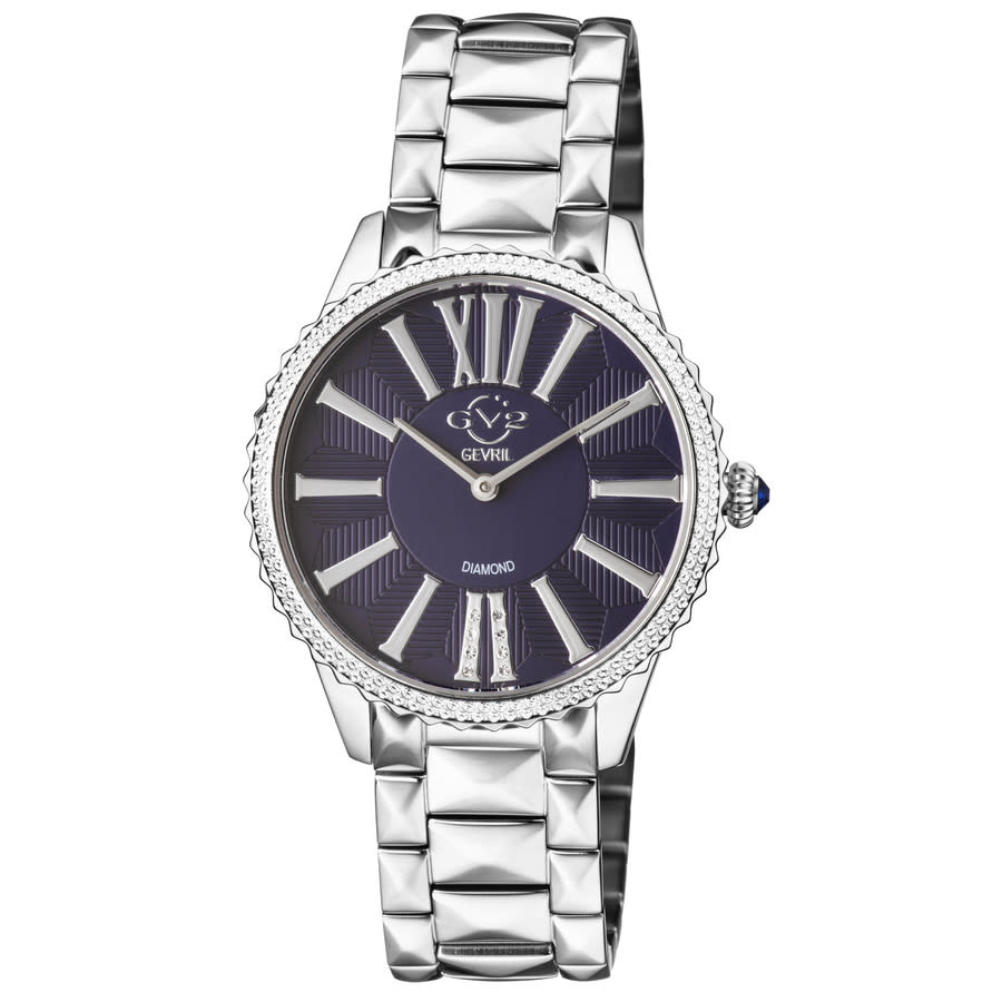 GV2 by Gevril Siena Quartz Blue Dial Ladies Watch 11722 501$