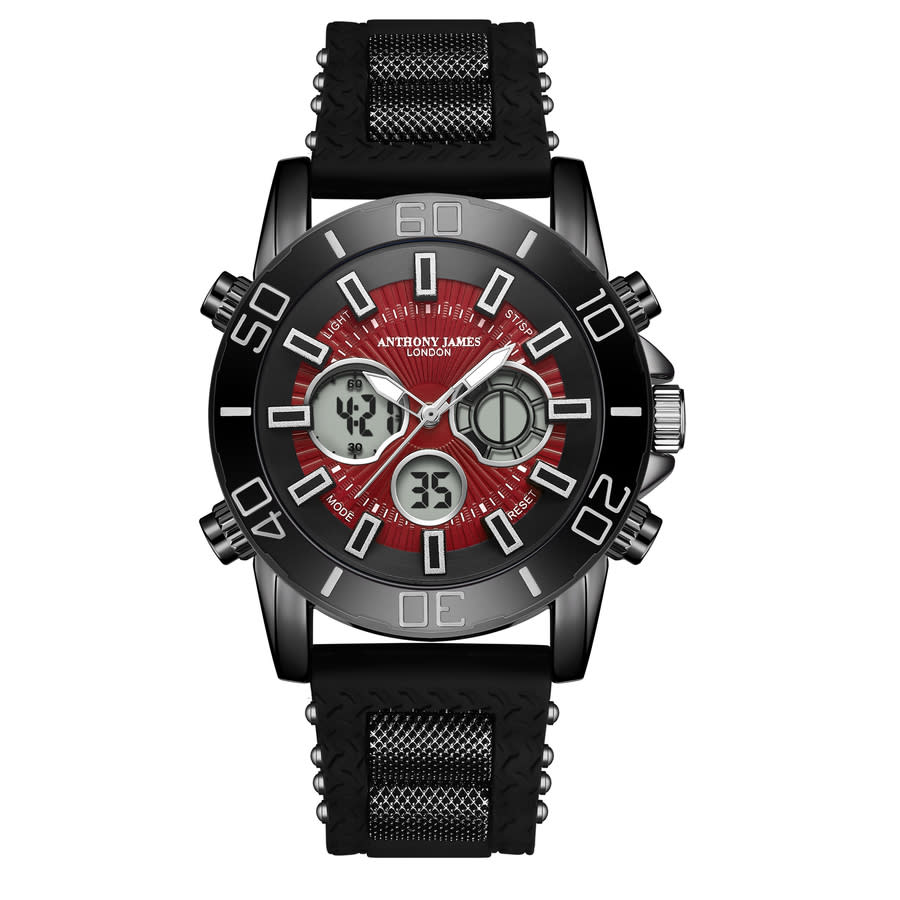 Anthony James Speedster Chronograph Red Dial Mens Watch AJ017BN2