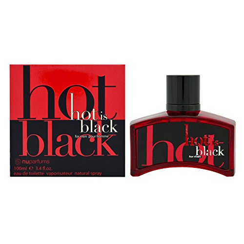 Nu Parfums Mens Hot Is Black EDT Spray 3.4 oz Fragrances 875990000954