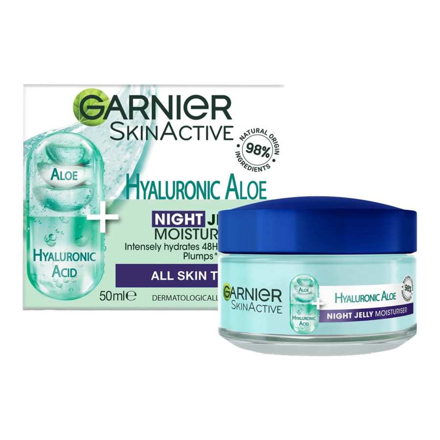 Garnier Ladies Hyaluronic Aloe Night Jelly Moisturiser Liquid 1.69 oz Skin Care 3600542537933