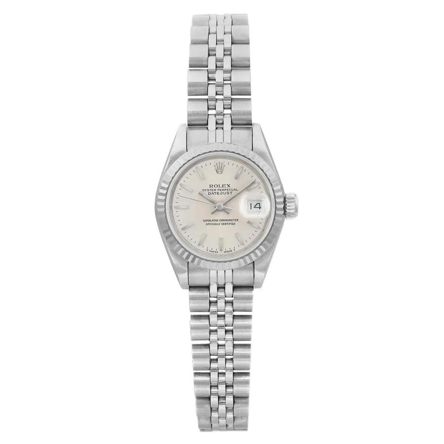 Preowned Rolex Lady Datejust Automatic Chronometer Silver Dial Ladies Watch 69174 SSJ