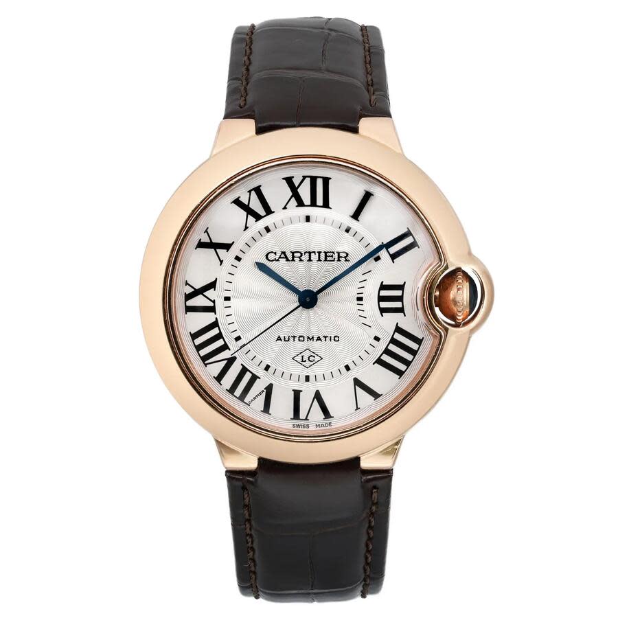 Preowned Cartier Cartier Ballon Bleu Automatic Silver Dial Mens Watch 3927