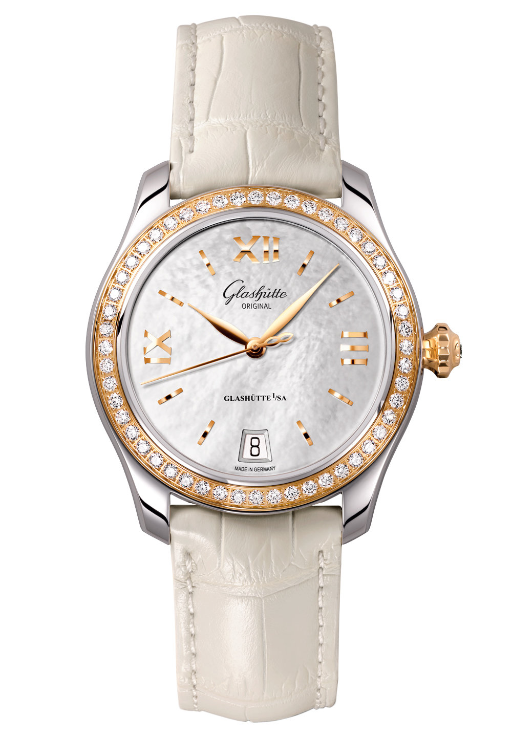 Glashutte Lady Serenade Automatic Diamond Ladies Watch 1-39-22-09-16-04 11280$