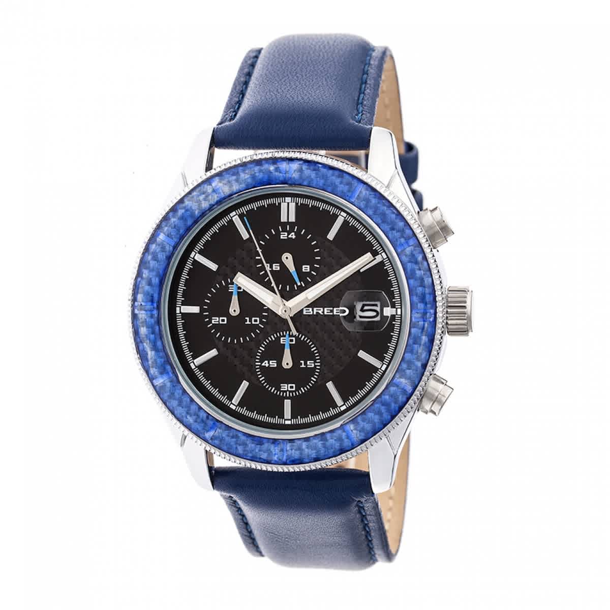 Breed Maverick Chronograph Black Dial Mens Watch 7504