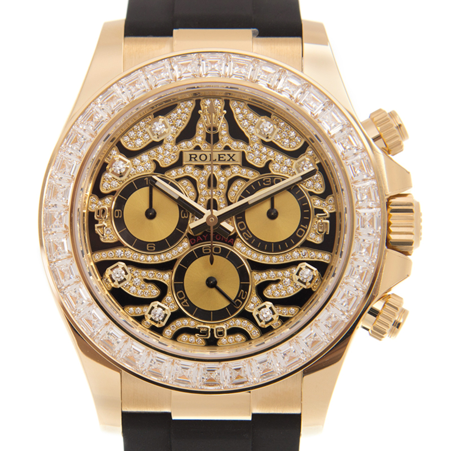 Rolex Cosmograph Daytona Eye of the Tiger Chronograph Automatic Chronometer Diamond Mens Watch 116588TBR0003