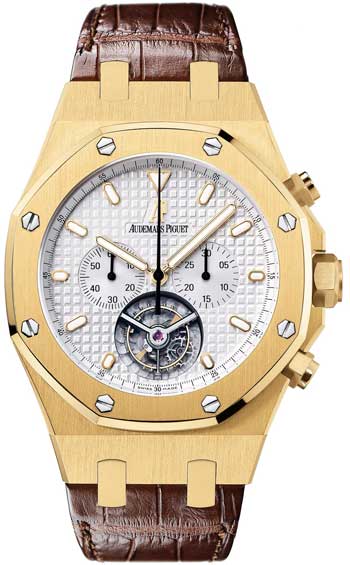 Audemars Piguet Royal Oak Tourbillon Chronograph 18 kt Yellow Gold Mens Watch 25977BA.OO.D088CR.01