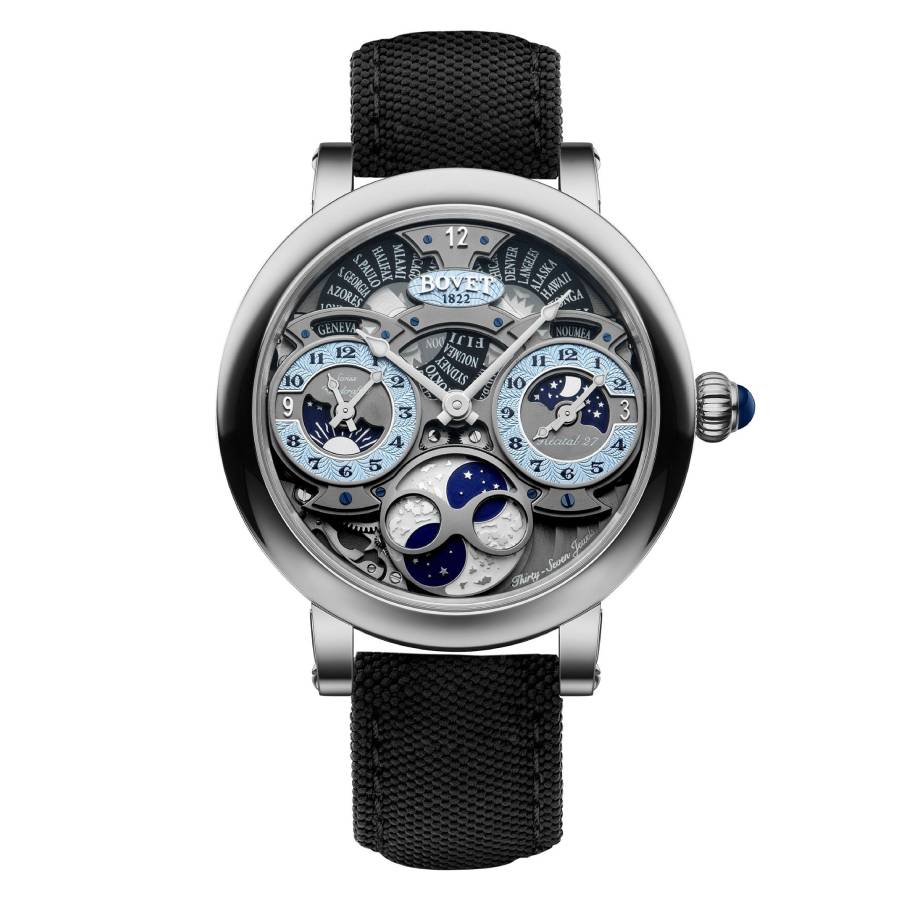 Bovet The Recital 27 Hand Wind Blue Dial Mens Watch R270014
