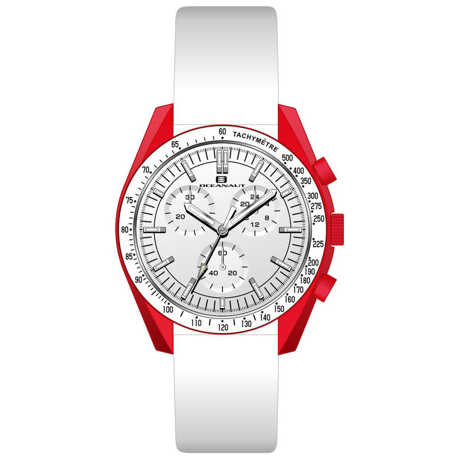 Oceanaut Orbit Chronograph Quartz White Dial Mens Watch OC7586 71$