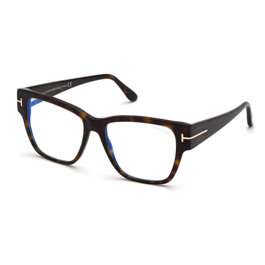 Tom Ford Ladies Black Square Eyeglass Frames FT5745-B 052