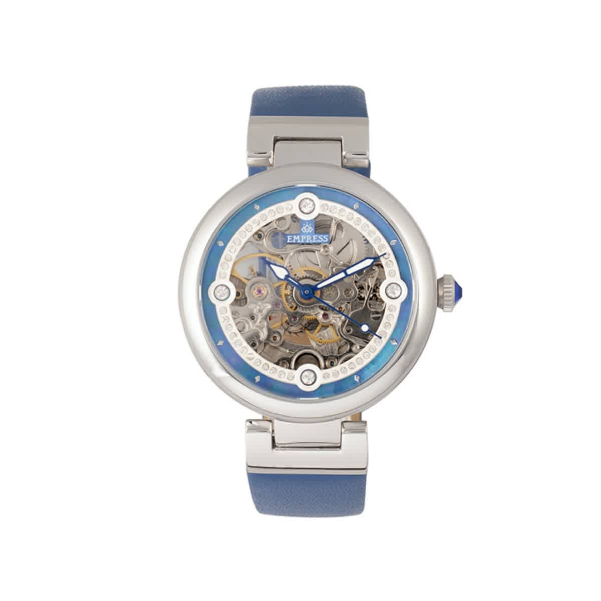 Empress Adelaide Automatic Crystal Blue Dial Ladies Watch EMPEM2505 270$