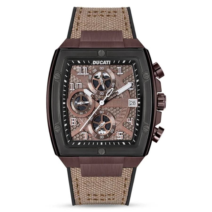 Ducati Chronograph Quartz Brown Dial Mens Watch DTWGO0001501 137$