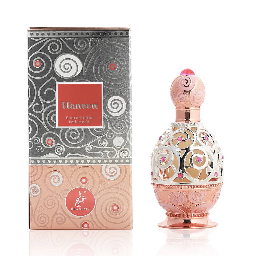 Khadlaj Unisex Haneen Rose Gold Perfume Oil 0.67 oz Fragrances 6291107975801