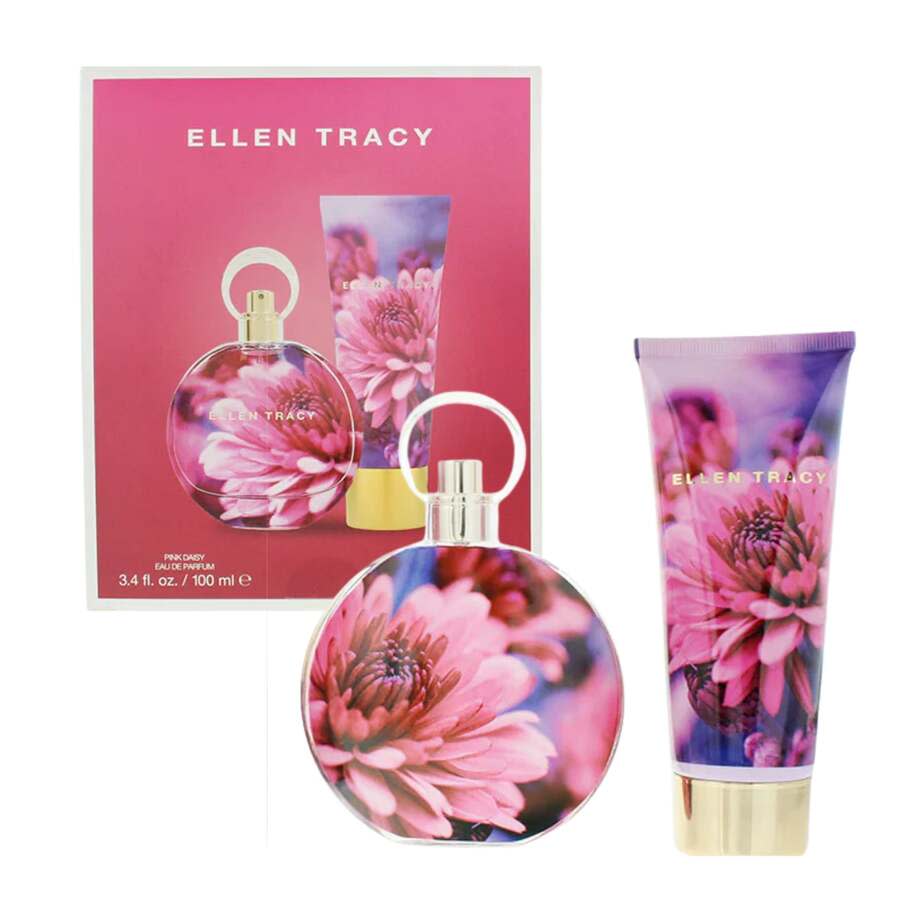 Ellen Tracy Ladies Pink Daisy 2pcs EDP Gift Set Fragrances 849017015429