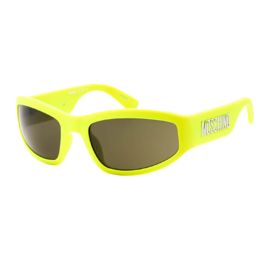 Moschino Mens Green Rectangular Sunglasses MOS164/S 04ANQT