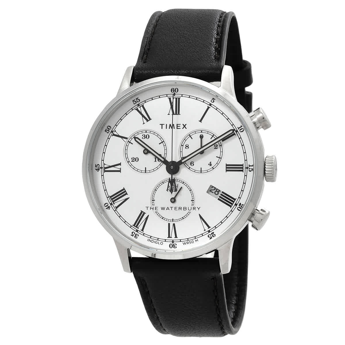 Timex Waterbury Classic Chronograph Quartz White Dial Men's Watch