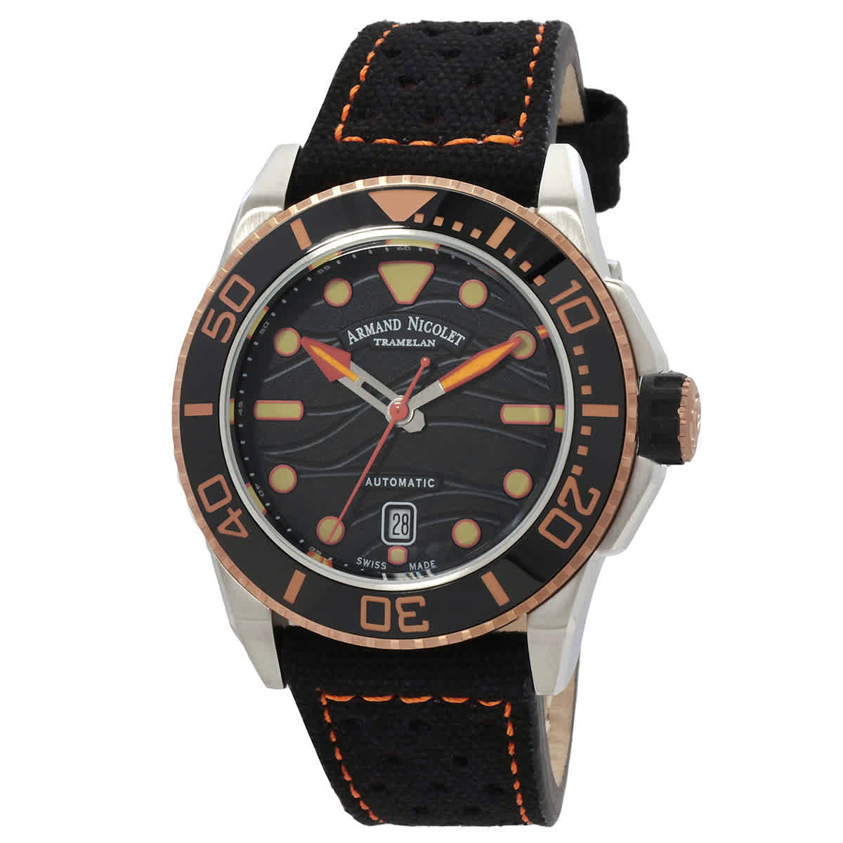 Armand Nicolet JSH Automatic Black Dial Mens Watch A480PSN-NO-P0668NO8 744$