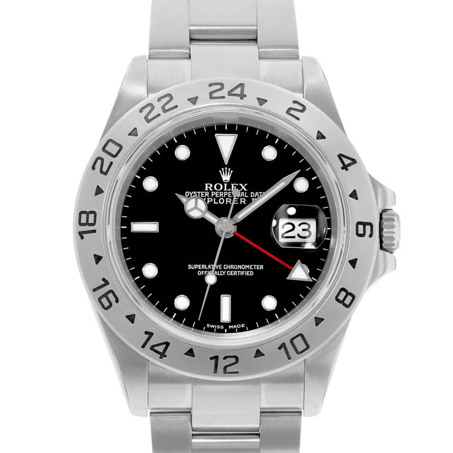 Pre-owned Rolex Explorer II Automatic Black Dial Mens Watch 16570 BKSO 8977$