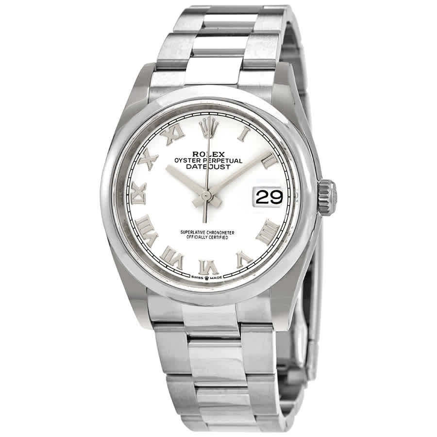Rolex Datejust 36 Automatic White Dial Mens Oyster Watch 126200WRO