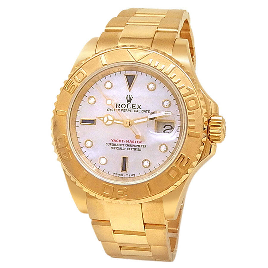 Preowned Rolex Yacht Master Automatic Chronometer Diamond Mens Watch 16628 MDO