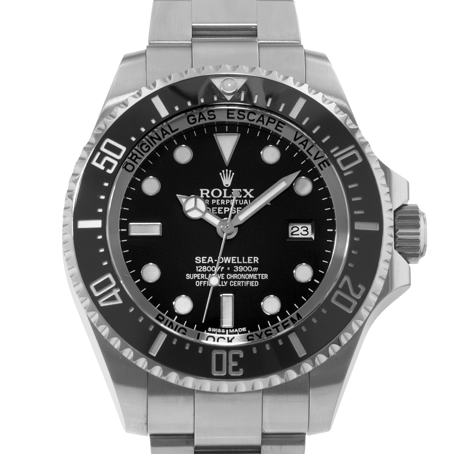 Preowned Rolex SeaDweller Deepsea Automatic Chronometer Black Dial Mens Watch 116660 BKSO