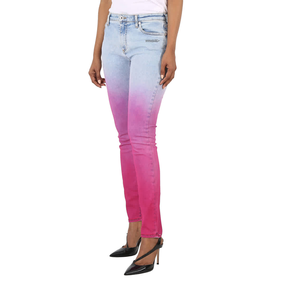 Off white pink best sale blue