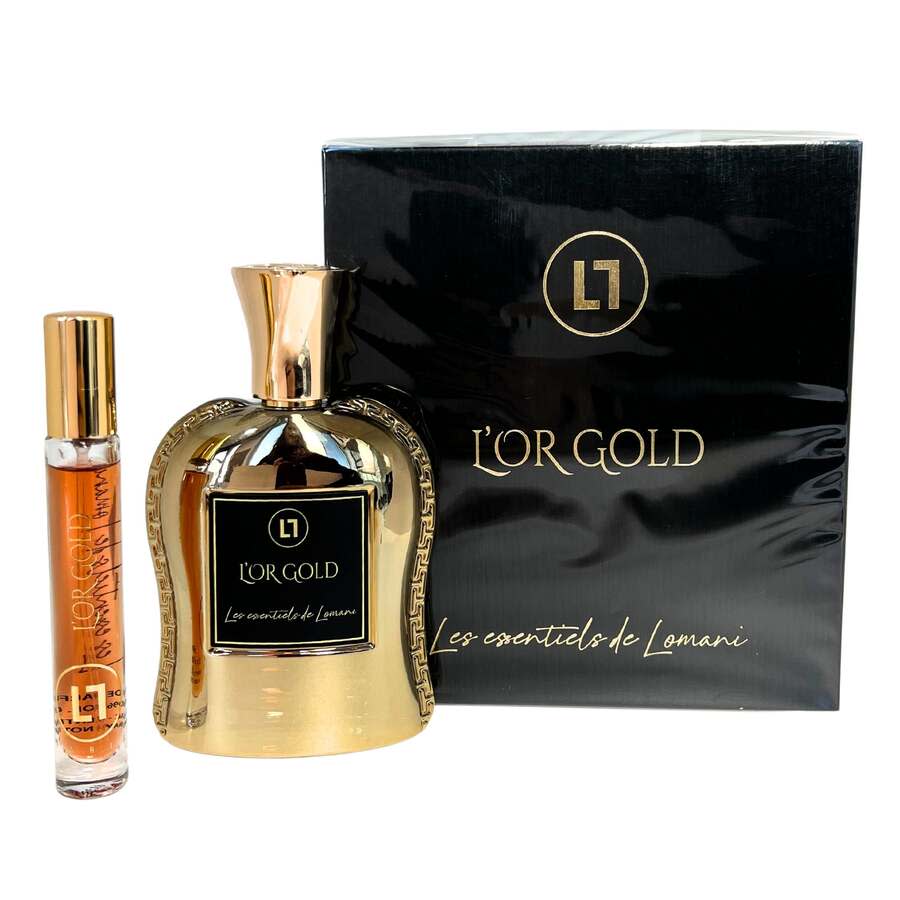 Lomani Unisex L'Or Gold Gift Set Fragrances 3610400037840