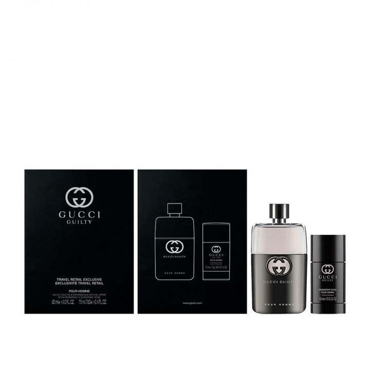 Gucci Mens Gucci Guilty Pour Homme Gift Set Fragrances 3616304104367 70$