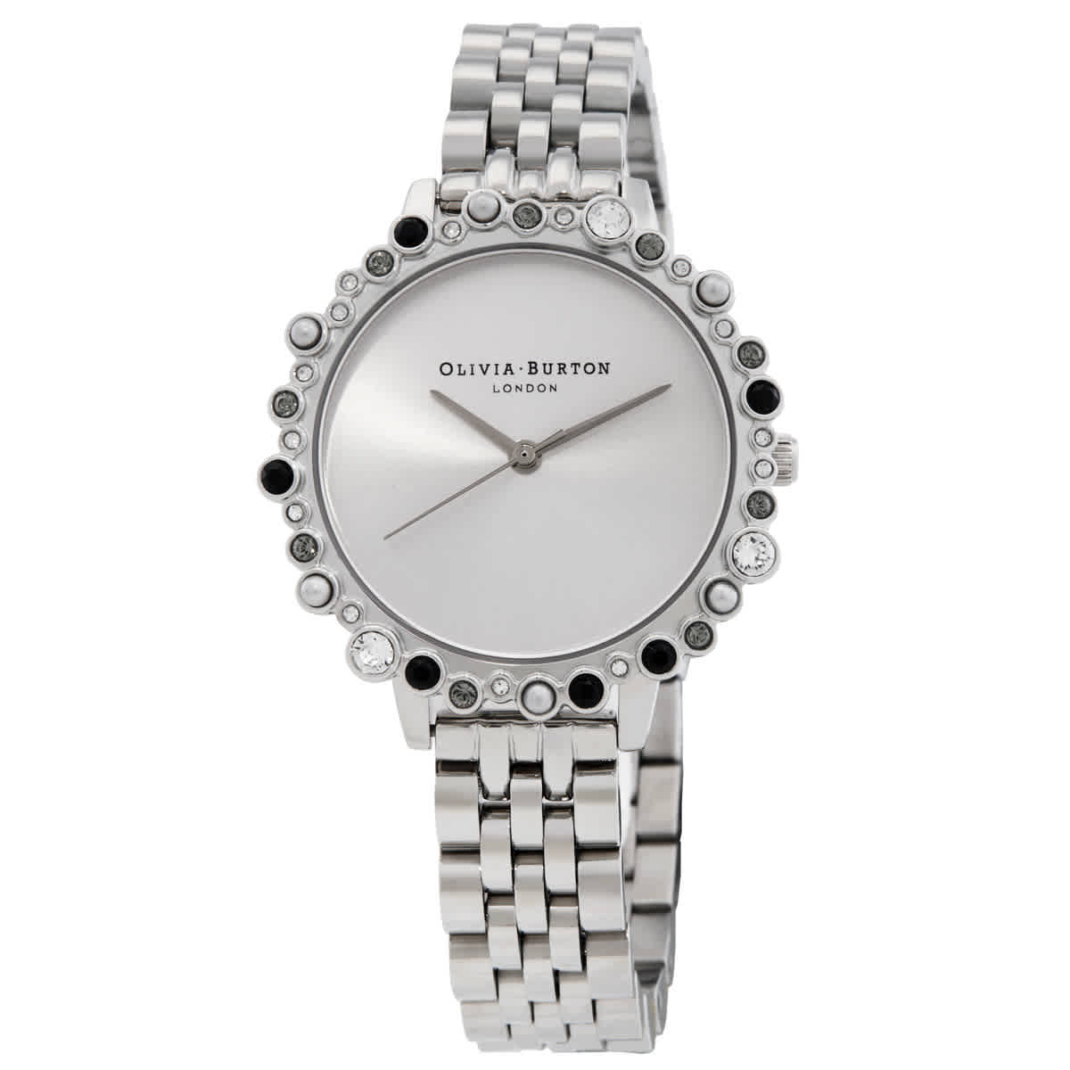 Olivia Burton Under the Sea Bejeweled Quartz Crystal Silver Dial Ladies Watch OB16US31 205$