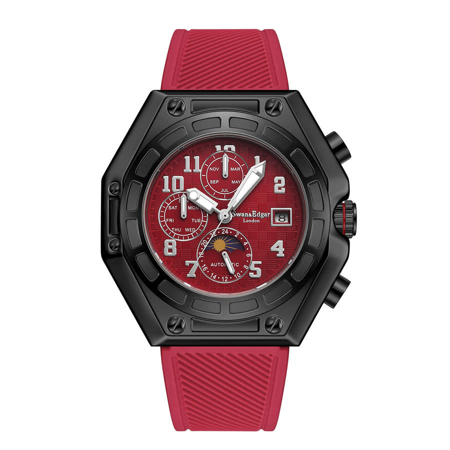 Swan & Edgar Fortress Automatic Red Dial Mens Watch SE00981
