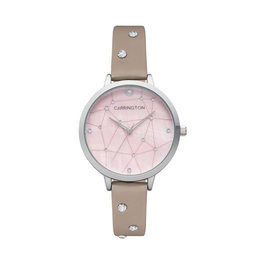 Carrington Catherine Quartz Pink Dial Ladies Watch CT-2012-01