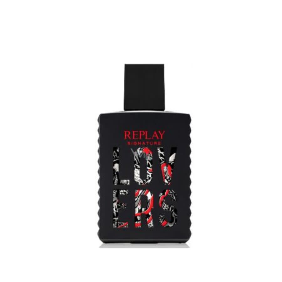 Replay Mens Signature Lovers EDT Spray 338 oz Tester Fragrances 8011889500323 25$