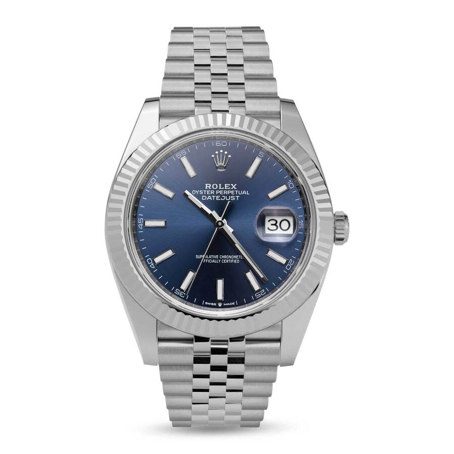 Preowned Rolex Datejust Automatic Chronometer Blue Dial Mens Watch 126334 BLSJ