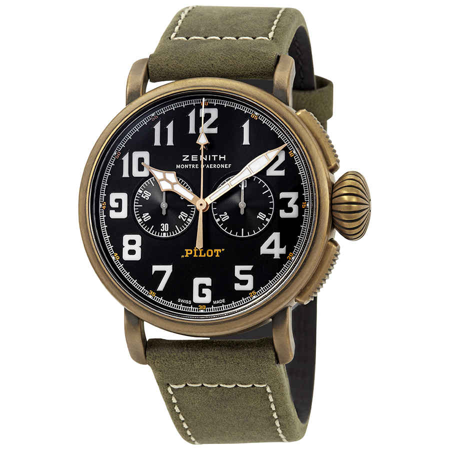 Zenith Pilot Bronze Chronograph Automatic Mens Watch 29.2430.4069/21.C800