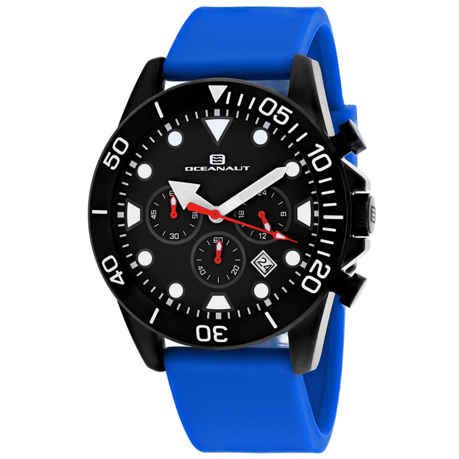 Oceanaut Naval Chronograph Quartz Black Dial Mens Watch OC1313 99$