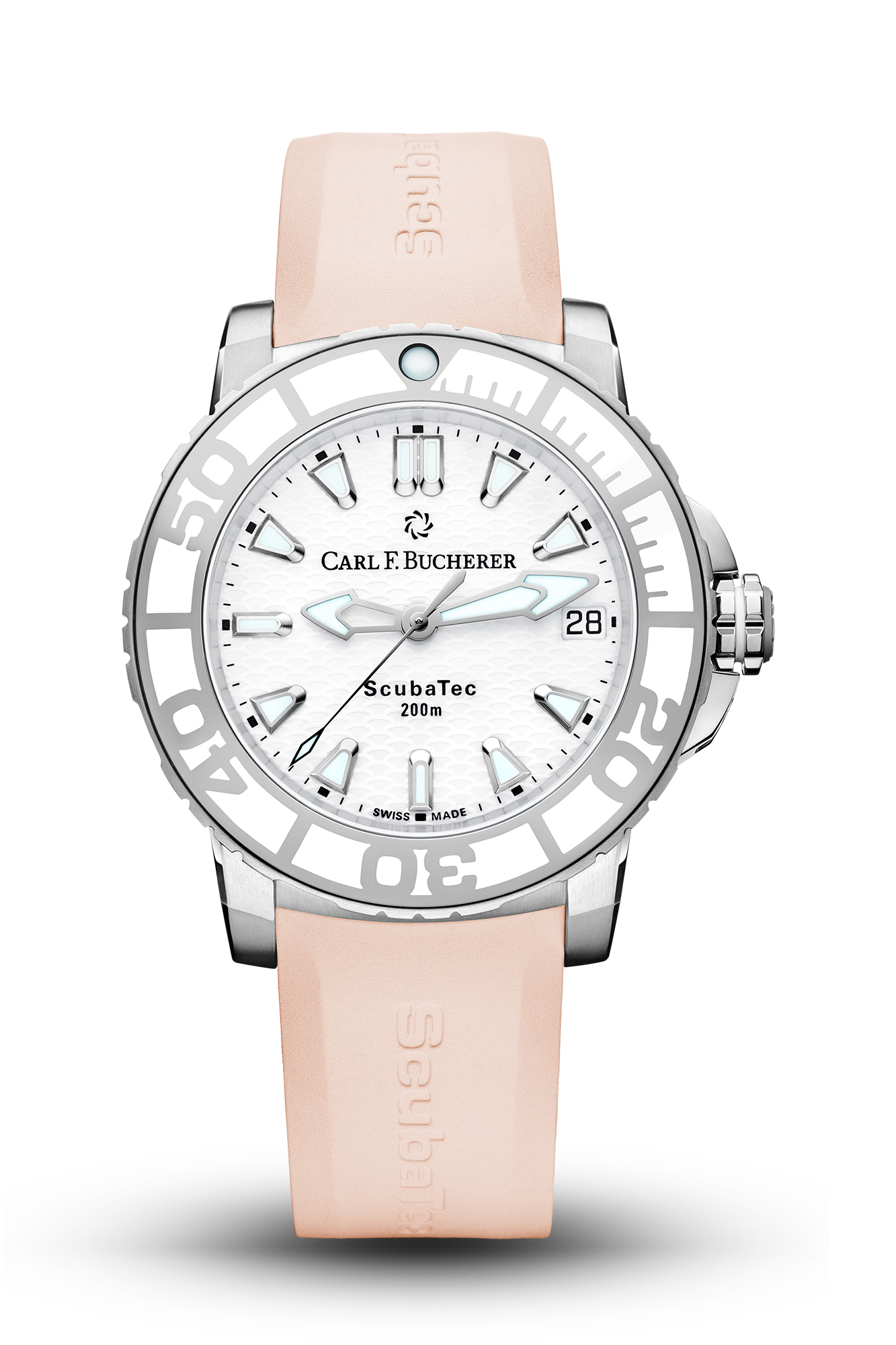 Carl F Bucherer Patravi ScubaTec Automatic White Dial Watch 0010634232304 3425$