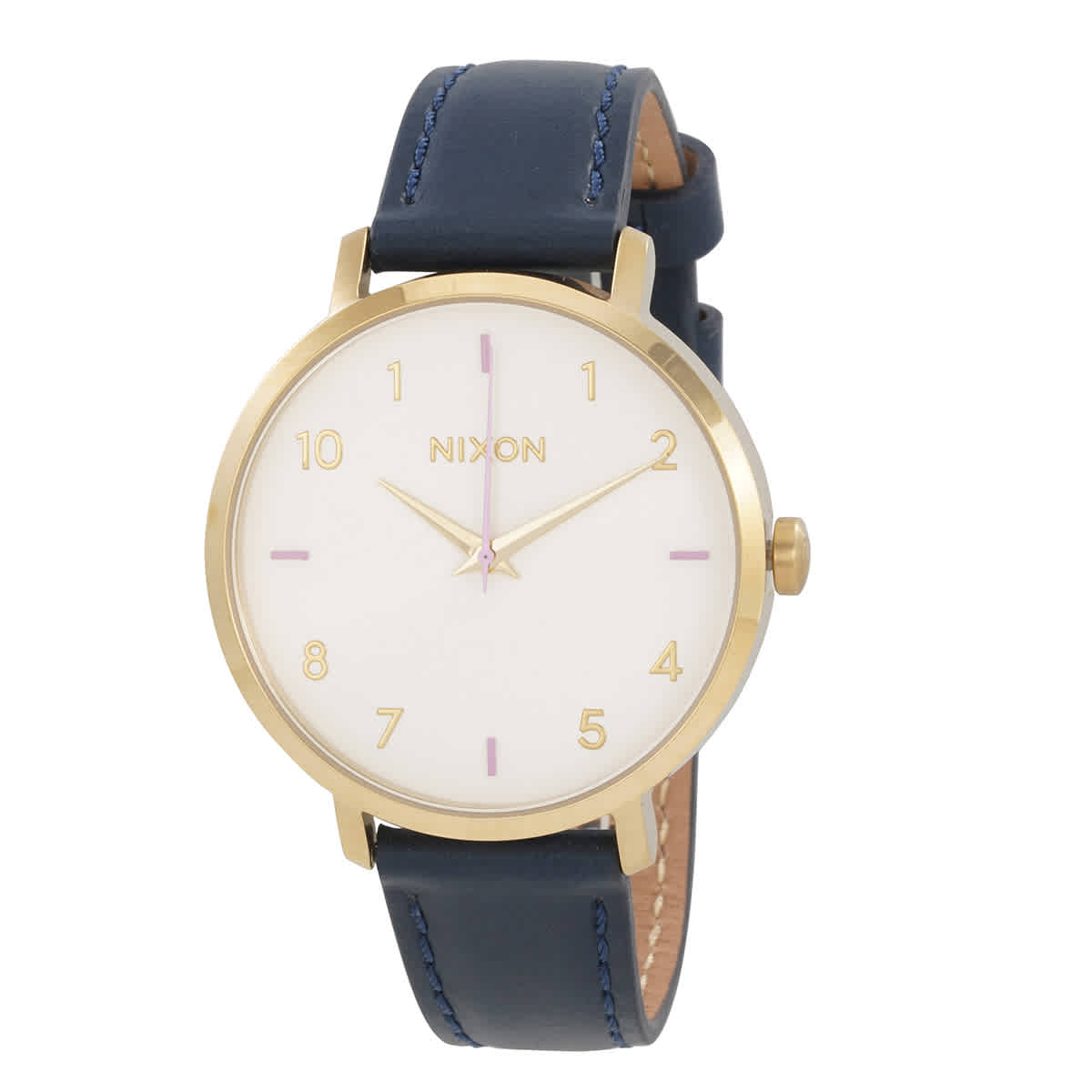 Nixon Arrow Quartz Grey Dial Blue Leather Watch A1091-151-00 95$
