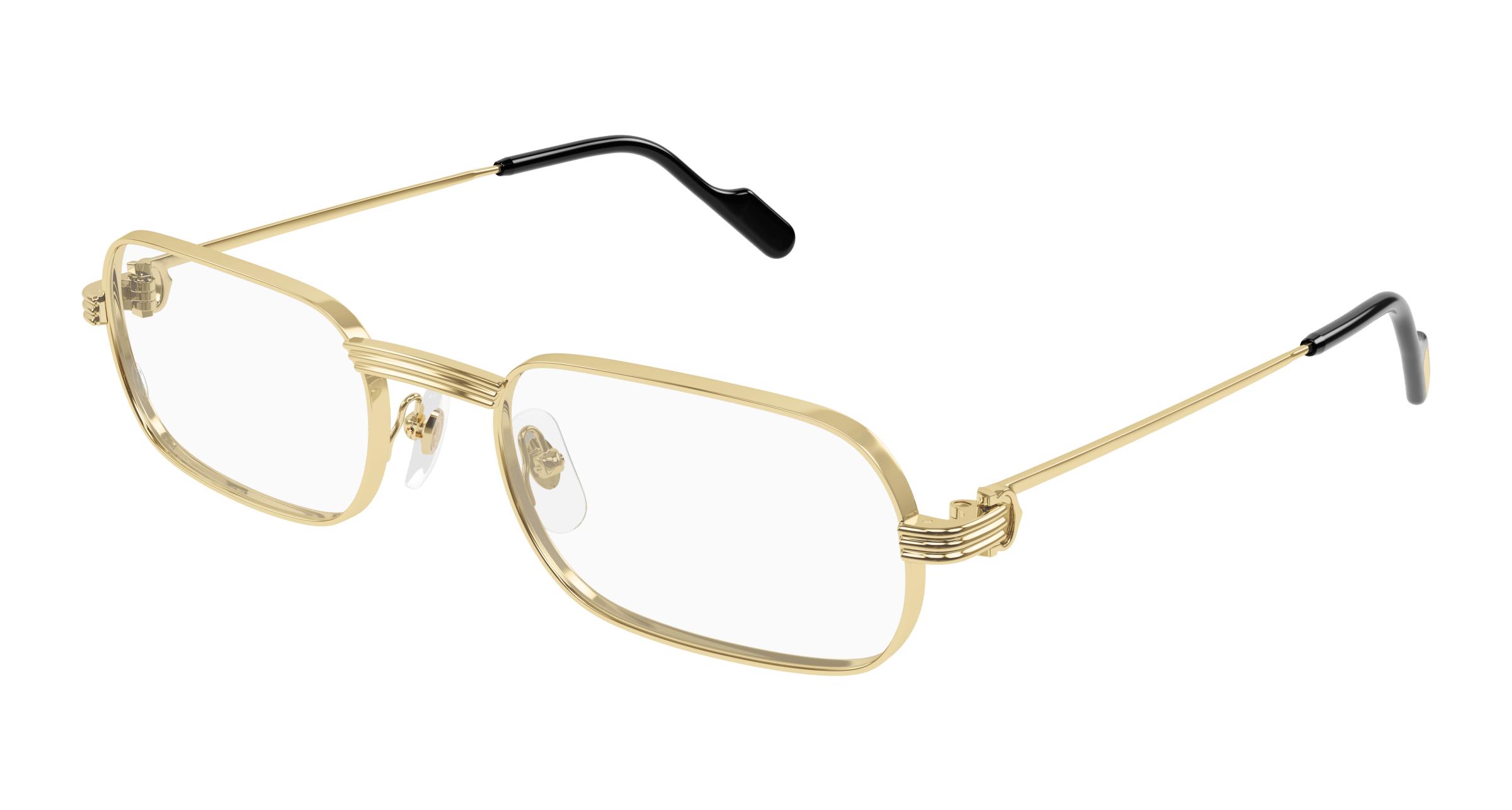 Cartier Demo Rectangular Mens Eyeglasses CT0556O 001 55 950$