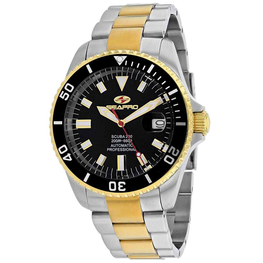 Seapro Scuba 200 Automatic Black Dial Mens Watch SP4326