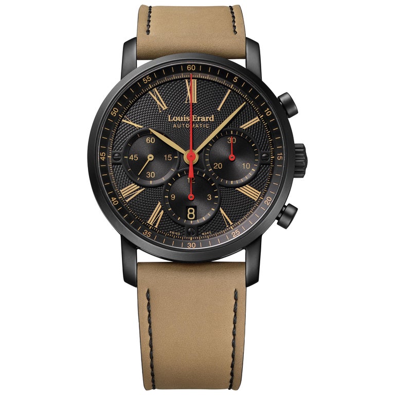 Louis Erard Excellence Chronograph Automatic Black Dial Mens Watch 71231NN32.BVDN17