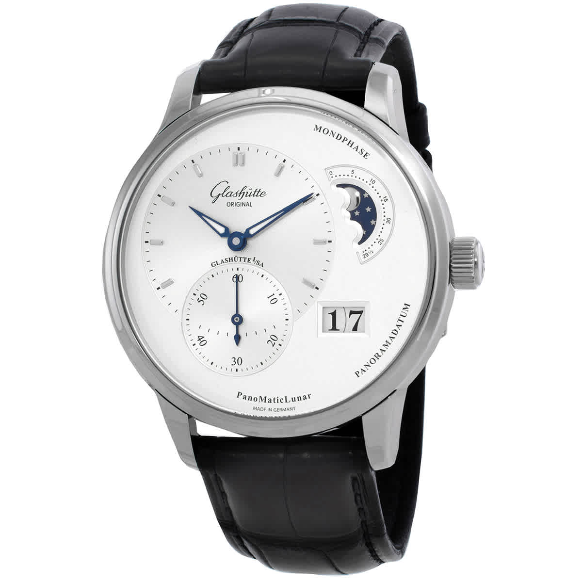 Glashutte Automatic Silver Dial Watch 1-90-02-42-32-01 9600$