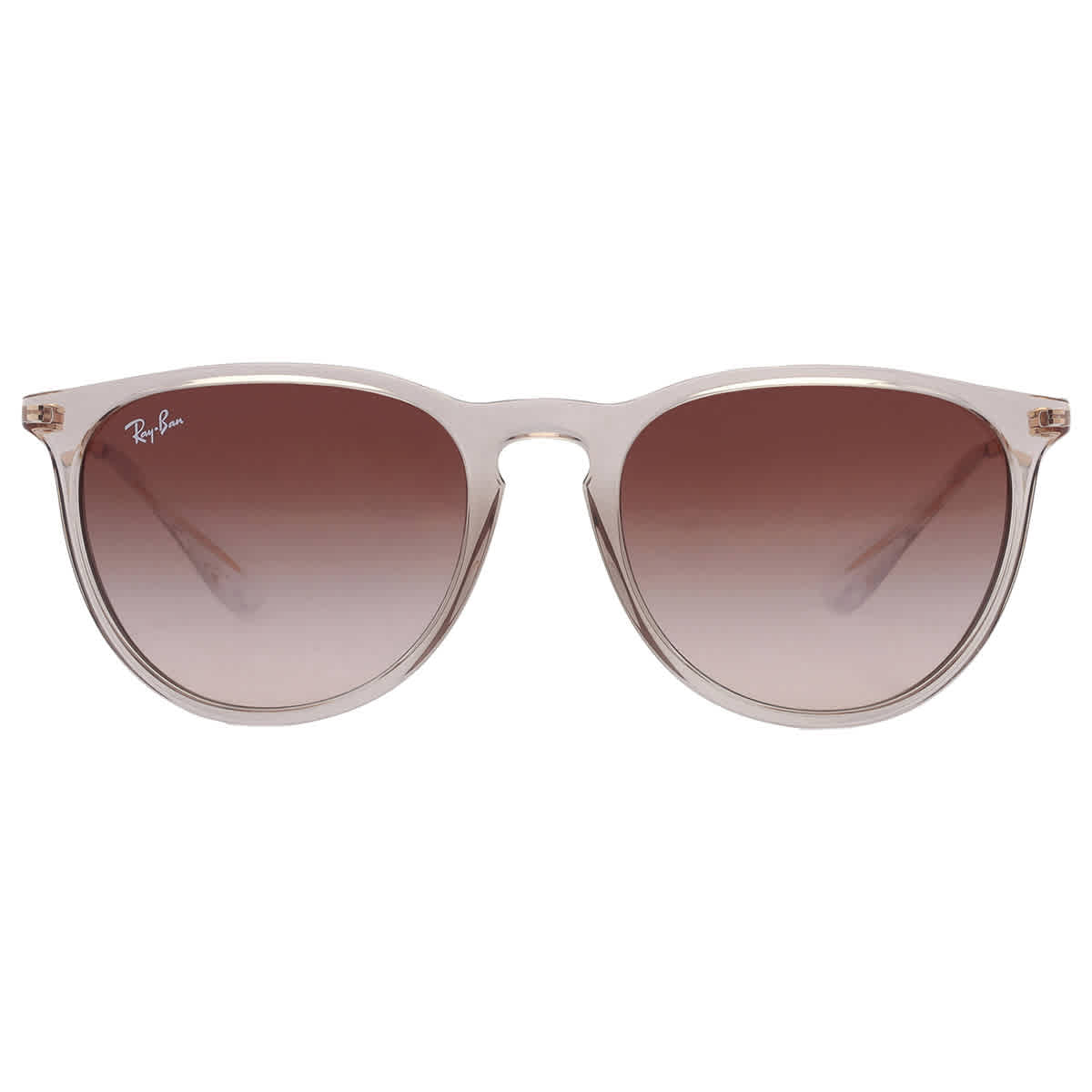 Ray-Ban Erika Classic RB4171 Gradient Sunglasses for Ladies - Transparent Light Brown - Brown Gradient - Medium