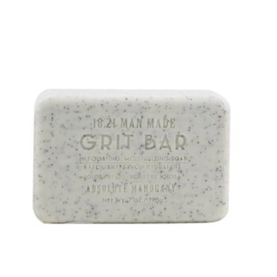 1821 Man Made Mens Grit Bar Exfoliating Moisturizing Soap 7 oz Absolute Mahogany Bath Body 860004542728 15$