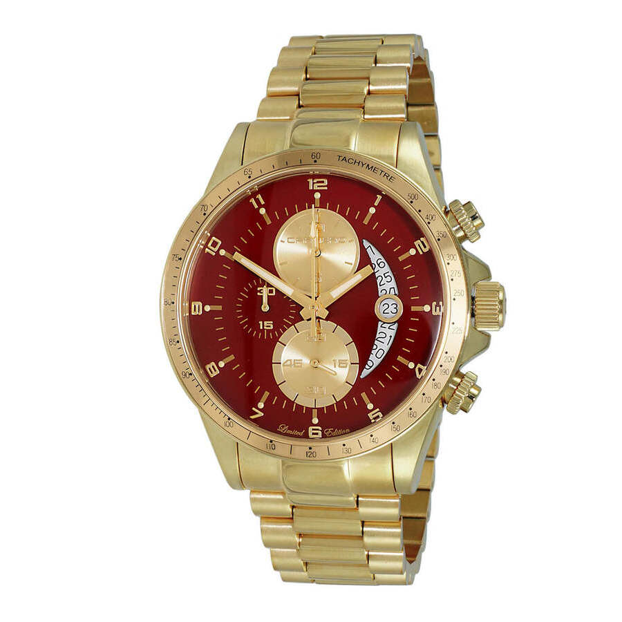 Torino Carrero Winner Circle Chronograph Quartz Red Dial Mens Watch JC1GG101BRD