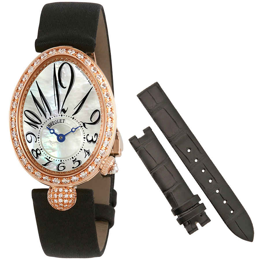 Breguet Reine de Naples 18kt Rose Gold Automatic Mother of Pearl Dial Ladies Watch 8928BR5W844DD0D 27595$