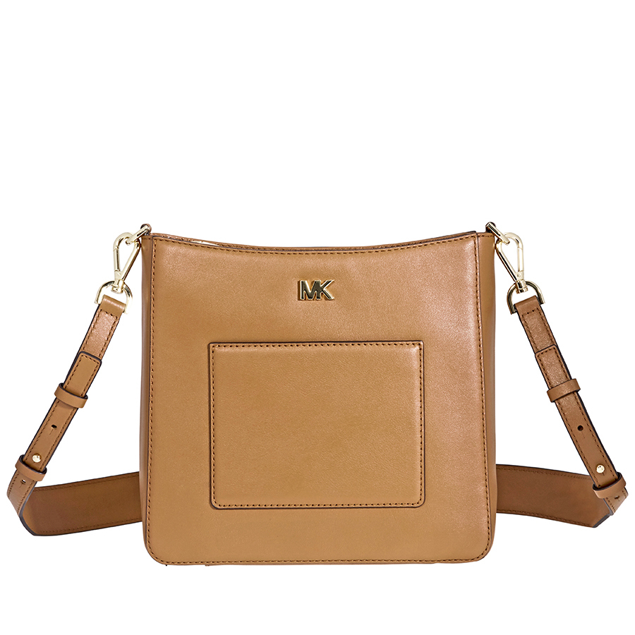 michael kors gloria leather messenger