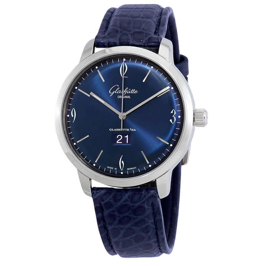 Glashutte Sixties Panorama Date Automatic Blue Dial Mens Watch 2-39-47-06-02-04 6050$