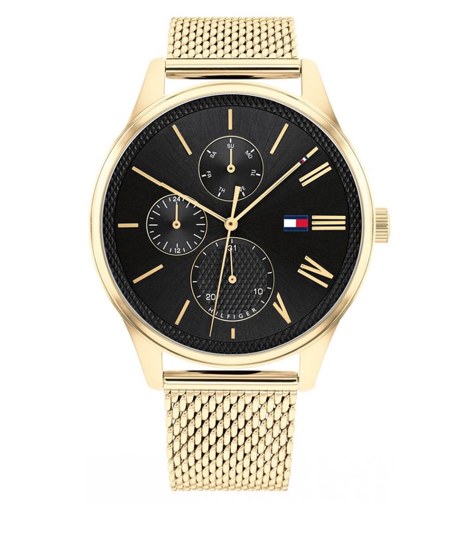 Tommy Hilfiger Damon Quartz Black Dial Mens Watch 1791848 130$