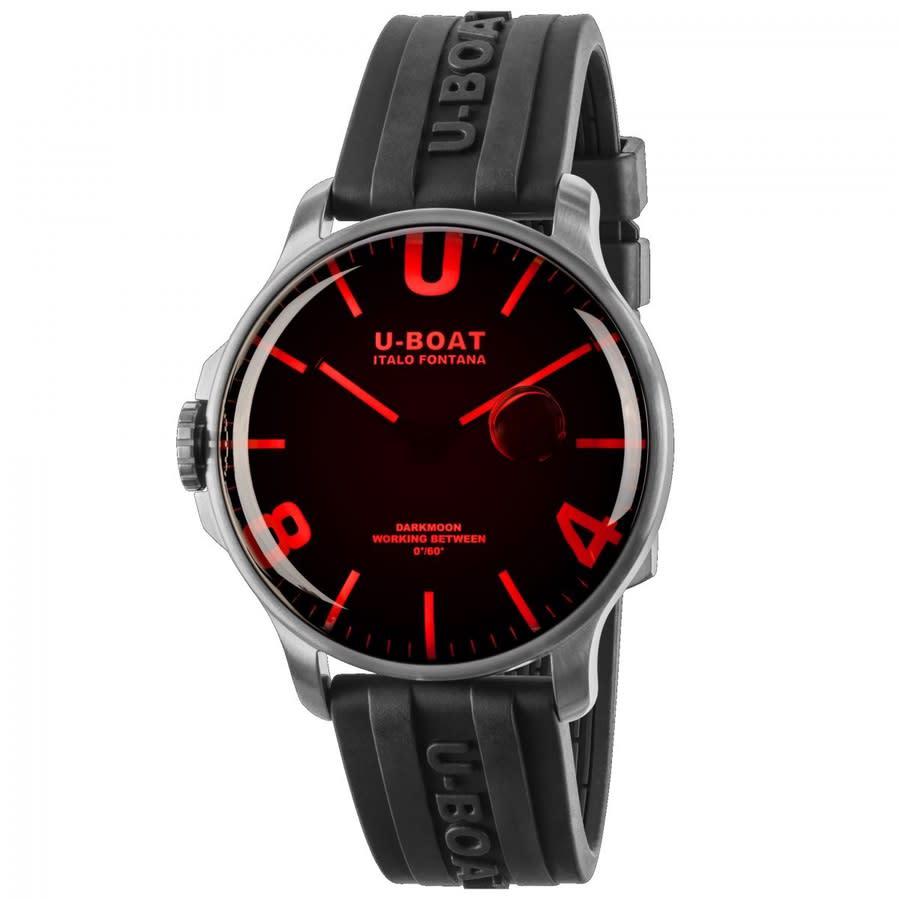 U-Boat Lefty Capsoil Quartz Black Dial Mens Watch 8465
