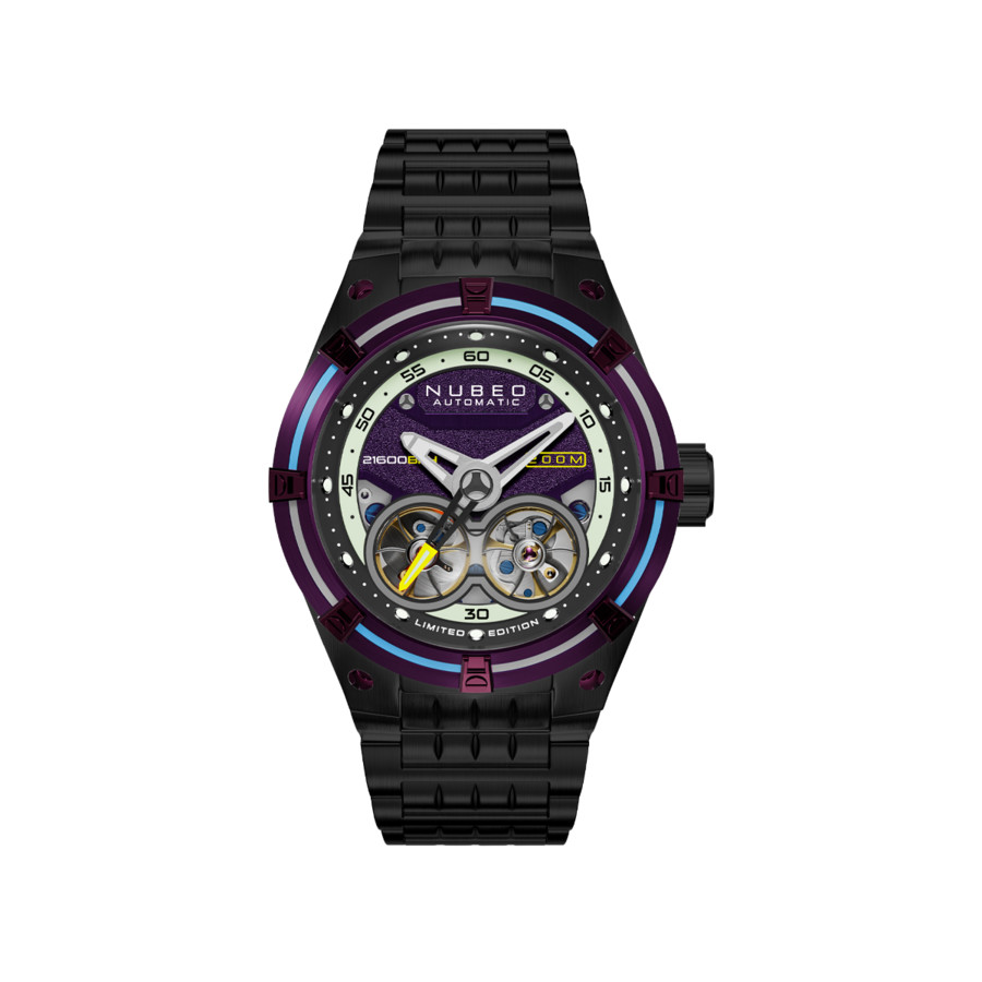 Nubeo Galileo Automatic Purple Dial Mens Watch NB-6070-BB 340$
