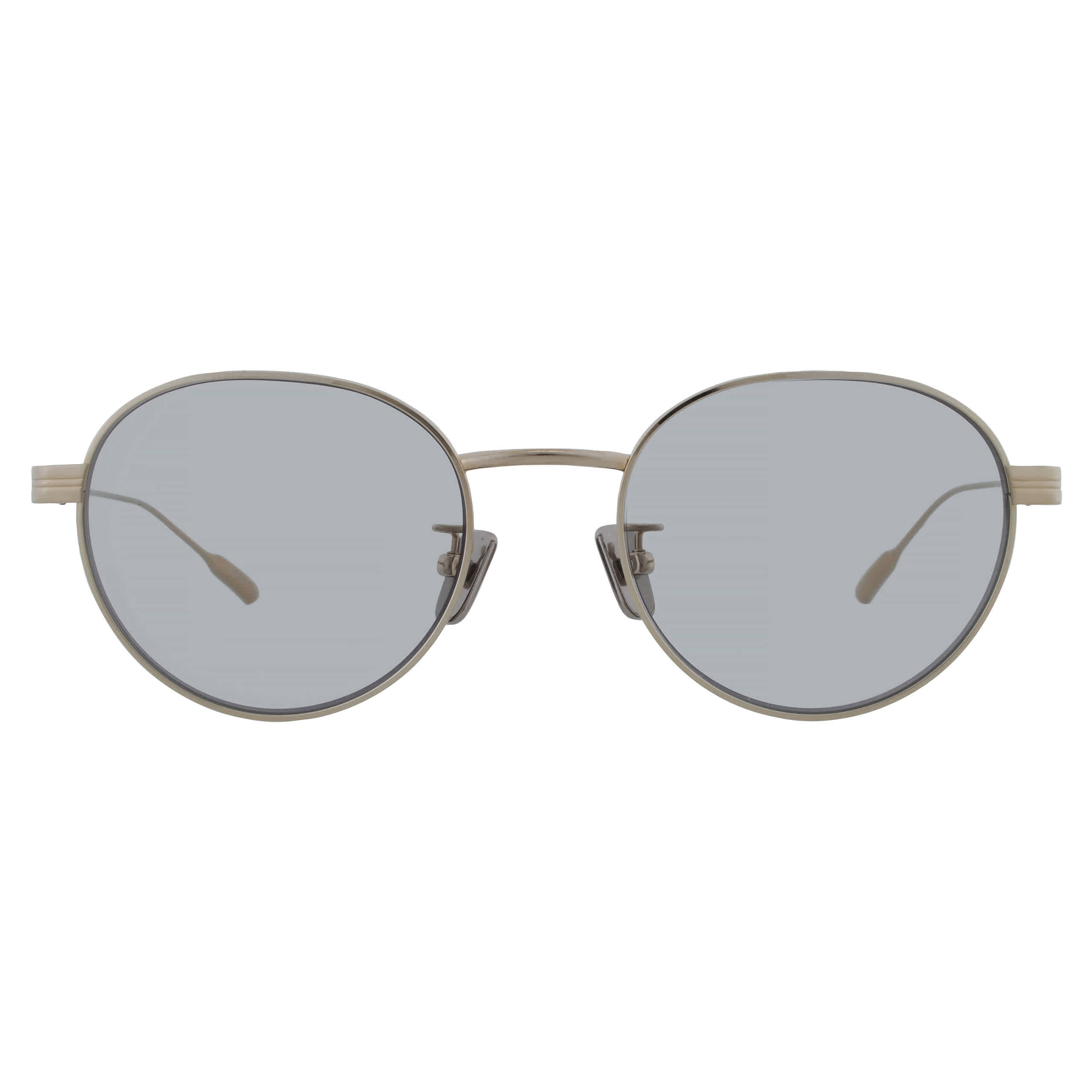 Moncler Unisex Sunglass Subtila -  Frame color: Shiny Pale Gold, Lens color: Solid Grey